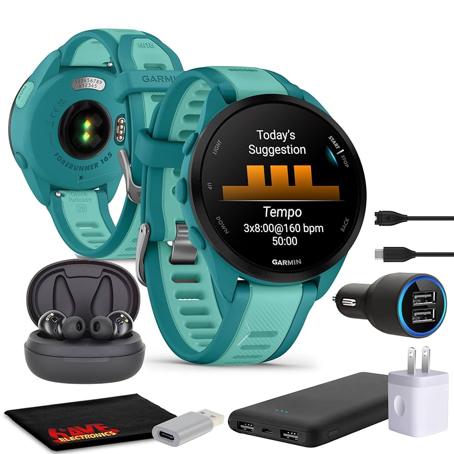 Garmin Forerunner GPSウォッチ Amazon.com: Garmin Forerunner 165 GPS Running Smartwatch
